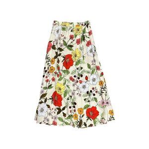Philosophy Cream Floral Garden Maxi Skirt Size XS